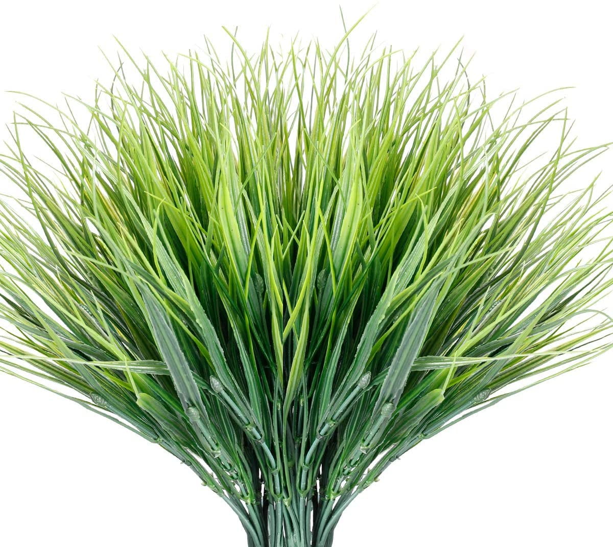 12 Bundles UV Resistant Green Artificial Grass for Outdoor Decor