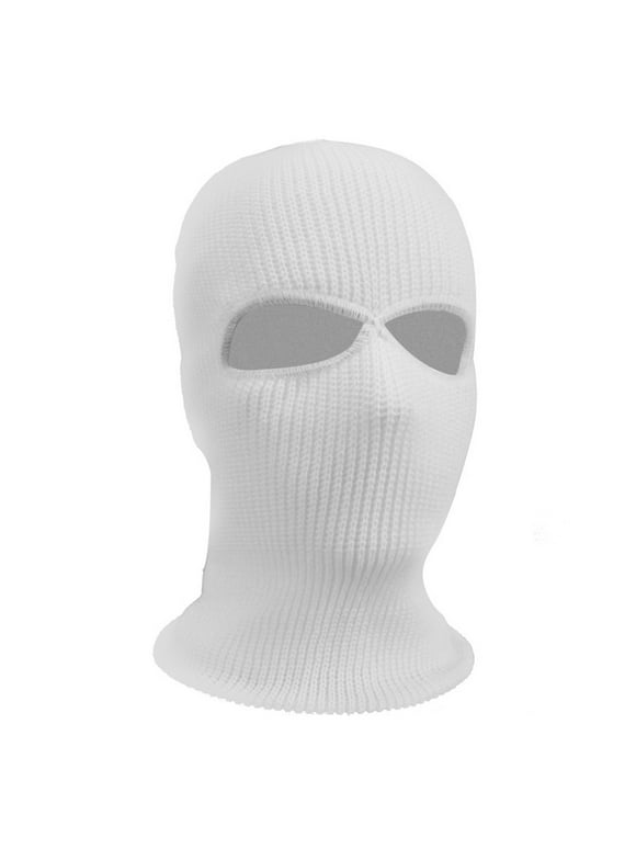 Sinhoon 2-Hole Knit Ski Mask Balaclava Hat Winter Full Face Cover Neck Gaiter Beanie Cap
