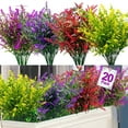 thumbnail image 1 of Sinhoon 20 Bundles Artificial Lavender Outdoor UV Resistant Flowers Plastic Fake Flowers Plants, Artificial Flowers Faux Plants for Outdoor Hanging Planter Home Porch Summer Decor(Mix-colored), 1 of 7