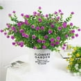 thumbnail image 1 of Sinhoon 6Pcs Artificial Flowers Outdoor Fake Flowers for Decoration UV Resistant No Fade Faux Plastic Plants Garden Porch Window Box Décor, 1 of 5