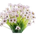 thumbnail image 1 of Sinhoon 6Pcs Artificial Flowers Outdoor UV Resistant Outdoors Fake Plants Faux Plastic Flower in Bulk for Hanging Planters Outside Porch Vase Home Window Decoration (White), 1 of 14