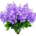 thumbnail image 1 of Sinhoon 6pcs Artificial Silk Flowers Fake Hyacinth Floral Plants Arrangements Outdoor Indoor Home Garden Hotel Wedding (Light Purple), 1 of 5