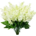 thumbnail image 1 of Sinhoon 6pcs Artificial Silk Flowers Hyacinth Floral Arrangements Outdoor Indoor Home Garden Hotel Wedding (White), 1 of 5