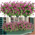 thumbnail image 1 of Sinhoon 8 Bundles Artificial Fall Flowers No Fade Faux Autumn Plants, Fake Indoor Outdoor Greenery for Thanksgiving Christmas Wedding Party Home Garden Fireplace Décor (Fuchsia), 1 of 8