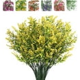 thumbnail image 1 of Sinhoon 8 Bundles Artificial Lavender Flowers for Outdoor Decoration, UV Resistant Fake Shrubs Greenery Bushes House Office Garden Patio Indoor Outdoor Decor (Yellow), 1 of 7