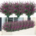 thumbnail image 1 of Sinhoon 8 Bundles Artificial Lavender Flowers Outdoor Fake Flowers for Decoration UV Resistant No Fade Faux Plastic Plants Garden Porch Window Box Décor (orchid), 1 of 15