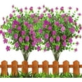 thumbnail image 1 of Sinhoon 8 bundles Artificial Flowers, Fake Outdoor UV Resistant Plants Faux Plastic Greenery Shrubs Indoor Outside Hanging Planter Home Garden Decorating(Fushia), 1 of 14