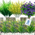 thumbnail image 1 of Sinhoon Artificial Flowers Outdoor, 8 Bundles Faux Flowers Plants Outdoor UV Resistant Greenery Shrubs Plants Artificial Fake Flowers Indoor Outside Hanging Planter Home Garden Decor (Color Mixed), 1 of 6