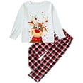 thumbnail image 1 of Sinhoon Baby Boy Girl Christmas Family Matching Outfits Long Sleeve Merry Christmas Top Plaid Pants, 1 of 8