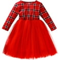 thumbnail image 1 of Sinhoon Baby Girl Boy Christmas Clothes Toddler Long Sleeves Shirt Red Plaid Pants 2Pcs Xmas Outfits, 1 of 14