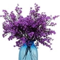 thumbnail image 1 of Sinhoon Babys Breath Fabric Cloth Artificial Flowers 6 Bundle Fake Silk Plants Decor Wedding Party Decoration Bouquets(violet), 1 of 8