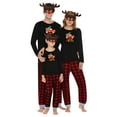 thumbnail image 1 of Sinhoon Christmas Family Matching Pajamas Clothes Set Truck Merry Christmas Tops Vintage Plaid Long Pants Outfits, 1 of 8