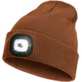thumbnail image 1 of Sinhoon LED Beanie Hat with Light,Unisex USB Rechargeable Hands Free 4 LED Headlamp Cap Winter Knitted Night Lighted Hat Flashlight Women Men Gifts for Dad Him Husband, 1 of 10