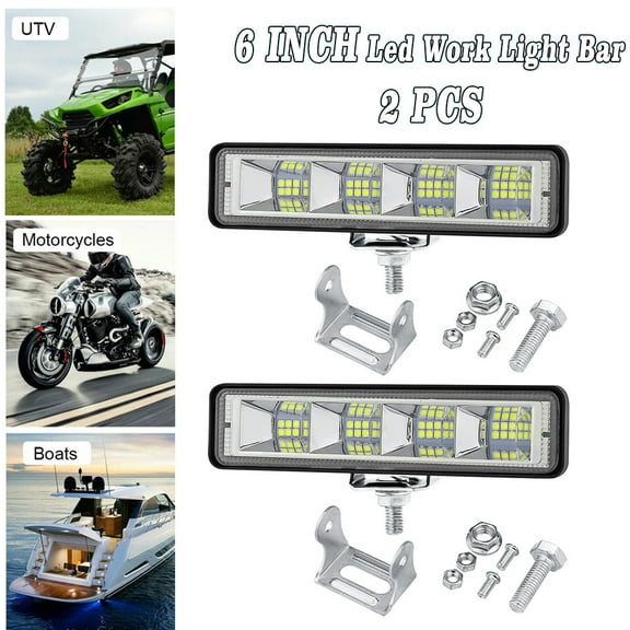 Sinhoon LED Light Bar 6" 72W Led Work Light for Off Road Driving Fog Lamp IP67 Waterproof Spot & Flood Light Bar