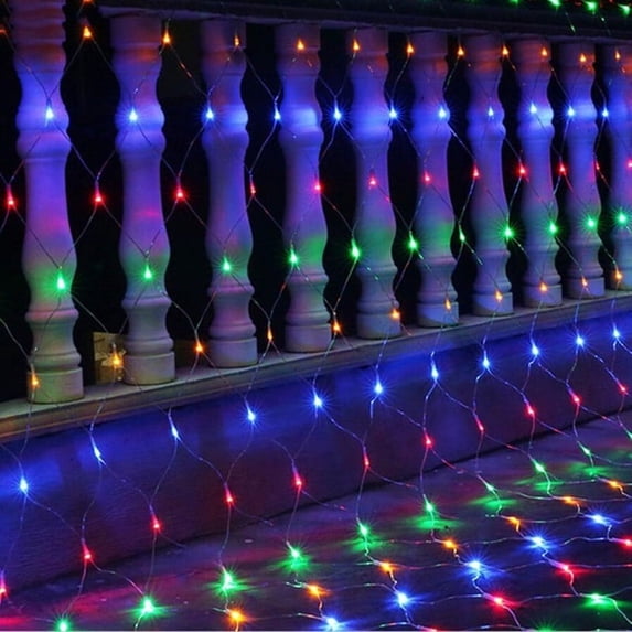 Sinhoon LED String Fairy Lights Net Mesh Curtain Xmas Wedding Party Christmas Decor 110V 1.5*1.5M