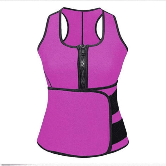 Sinhoon Lady Sauna Waist Trainer Vest Adjustable Slimming Sweat Belt Body Shaper Workout