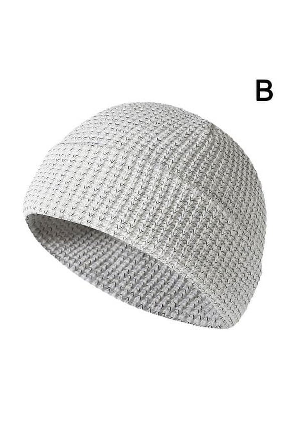 Men Women Magical High Visibility Reflective Beanie Hat Night Running Cycling Walking Safety Shinny Ski Caps Fall Winter Warm Knitted Hats