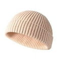 thumbnail image 1 of Sinhoon Men Women Winter Knitted Hat Beanie Skullcap Sailor Cap Cuff Brimless Retro Warm Hat, 1 of 2