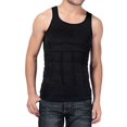 thumbnail image 1 of Sinhoon Men's Best Body Slimming Tummy Shaper Waist Girdle Vest Shirt, 1 of 7