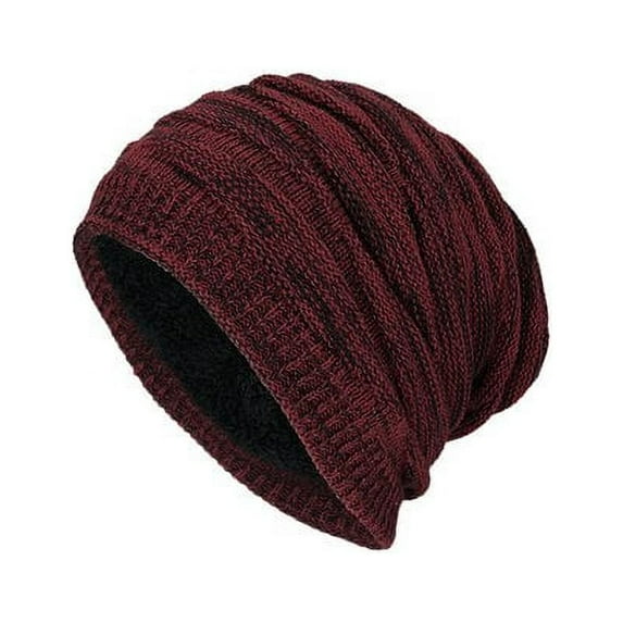 Sinhoon Men's Boys Knitted Beanie Hats Winter Warm Ski Baggy Slouch Outdoor Plain Caps