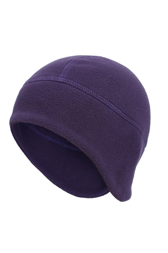Mens Winter Warm Fleece Beanie Hat Under Helmet Plain Skateboard Outdoor Ski Cap