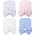 thumbnail image 1 of Newborn Hats for Baby Girls Hospital Hat Baby Girl Bows and Headbands Infant Beanie Nursery Caps, 1 of 6