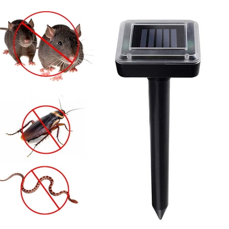 Sinhoon Solar Powered Ultrasonic Sonic Mouse Mole Pest Rodent Repeller Repellent Control for Garden Yard