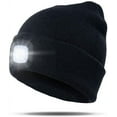 thumbnail image 1 of Sinhoon Unisex Beanie Hat with Light, USB Rechargeable LED Headlamp Beanie, Gifts for Dad Father Men Husband Warm Knitted Cap, 1 of 7