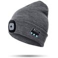 thumbnail image 1 of Sinhoon Unisex Bluetooth Beanie Hat Light Wireless Headphones Gifts for Men Dad (Grey), 1 of 6