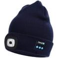 thumbnail image 1 of Sinhoon Unisex Bluetooth Beanie Hat Light Wireless Headphones Gifts for Men Dad (Navy Blue), 1 of 5