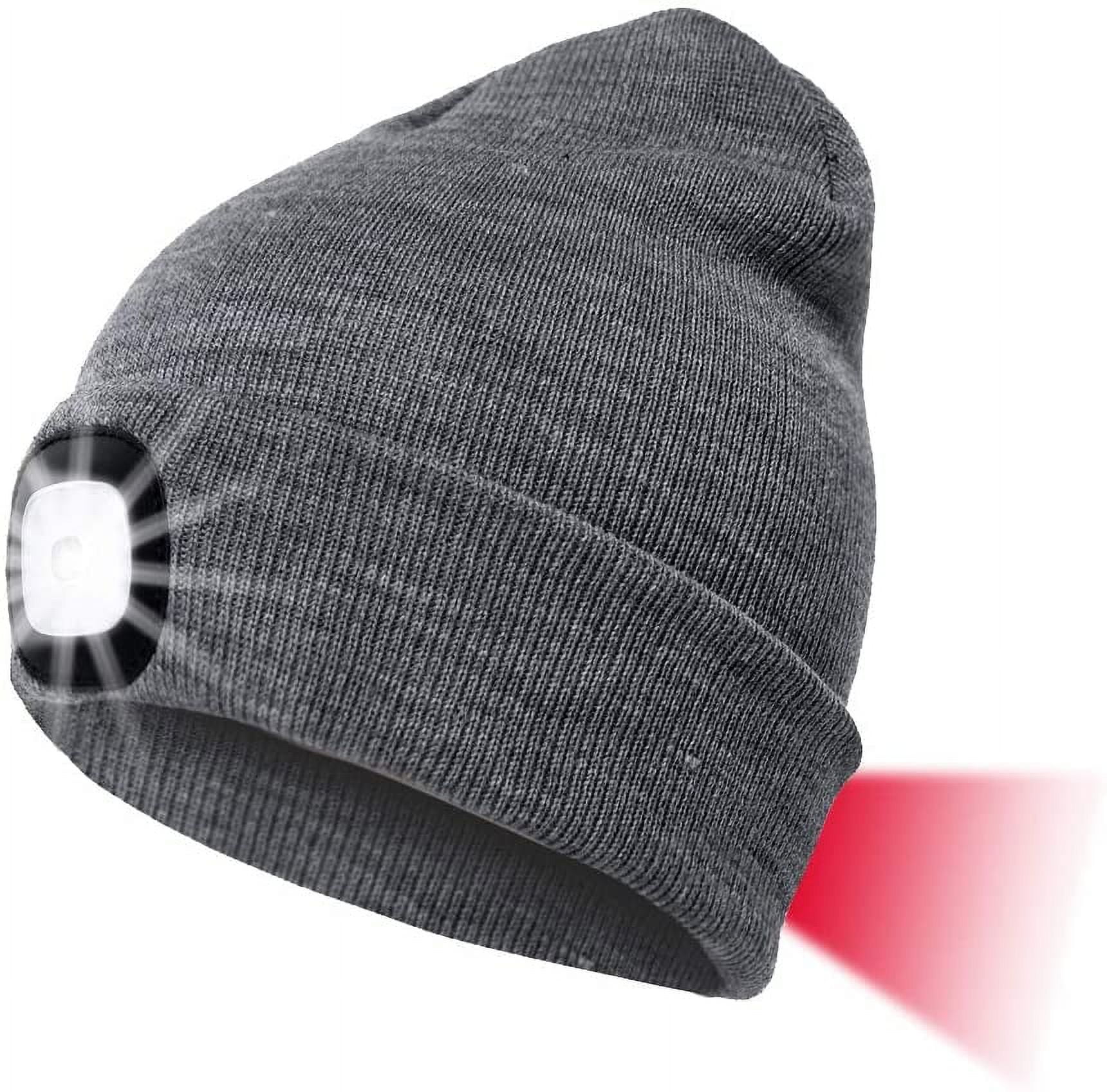 Sinhoon Unisex LED Beanie Hat with Light, Gifts for Men 