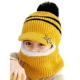 thumbnail image 1 of Sinhoon Winter Kid's Boy Girl Beanie Earflap Warm Hat Knitted Fleece Crochet Scarf Cap, 1 of 1