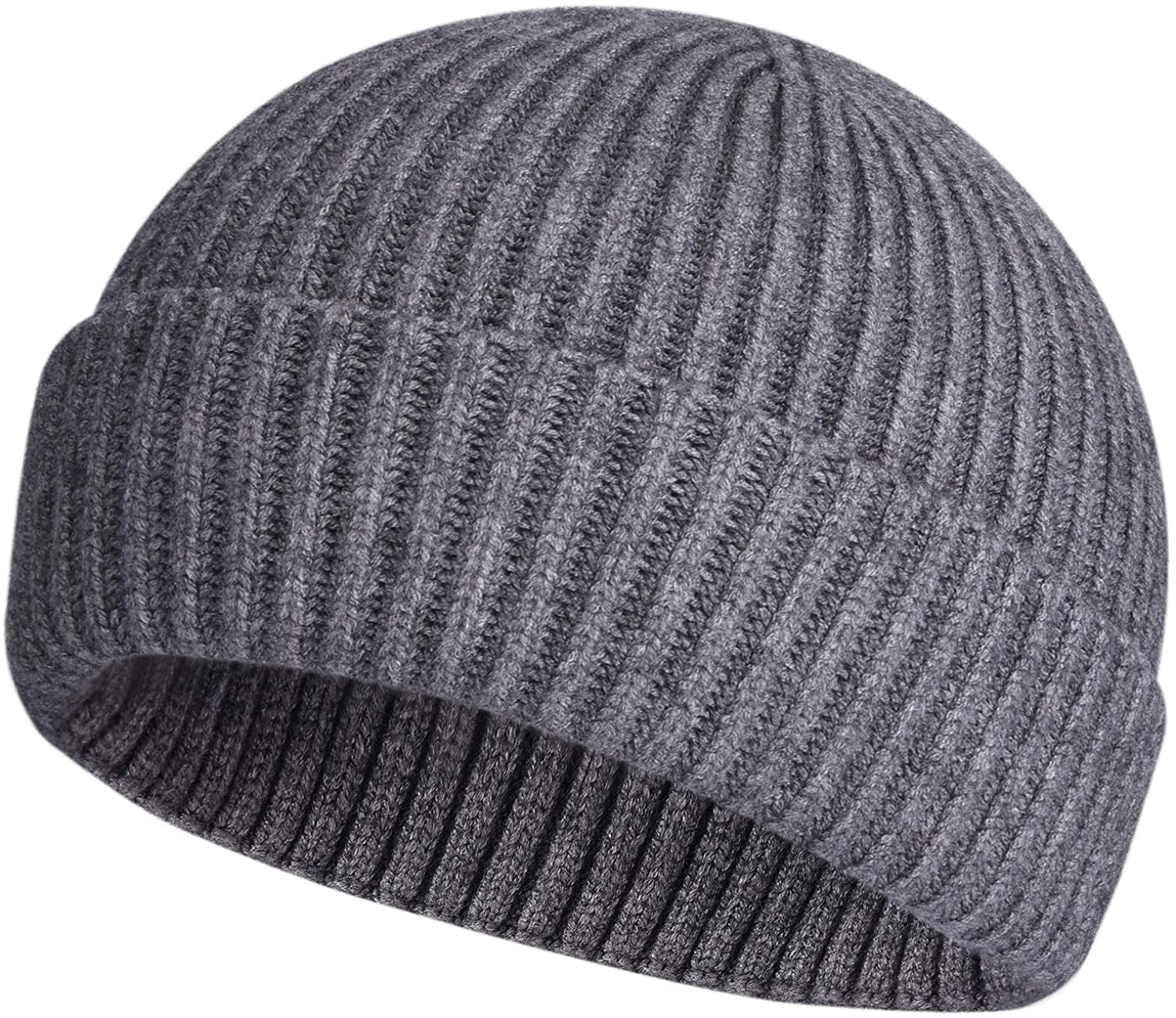 ZXDY Wool Watch Cap Fisherman Hat Skullcap Short Cuff Beanie