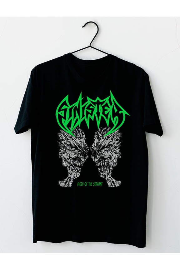 Sinister Death Metal Band Flesh Of The Servant Cotton Black All Size Shirt TT167