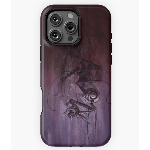 Sinister Descent Upside Down Puppet Phone Case for iPhone 16 15 14 13 12 11 Pro Max