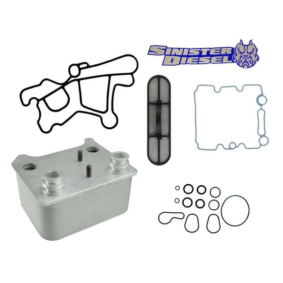 Sinister Diesel 03-07 Ford Powerstroke 6.0L Oil Cooler Kit (Includes Gaskets O-Rings) - SD-OC-6.0