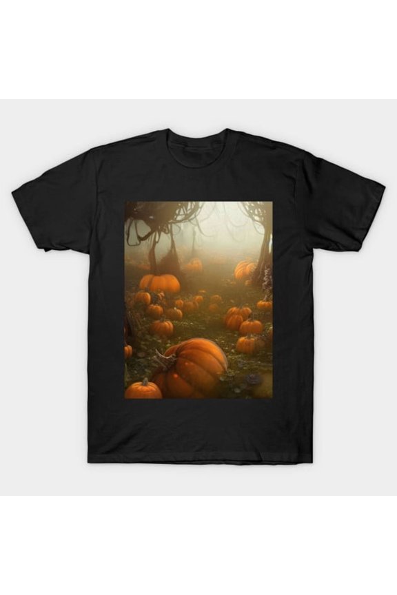 Sinister Halloween Pumpkin Patch Funny Retro Horror Jack-O-Lantern Evil G4920 T-Shirt, for men and women, Up to Size 5XL