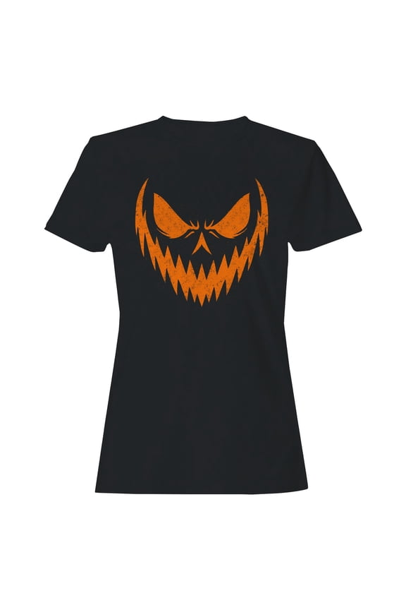 Sinister Pumpkin Face Women's T-shirt