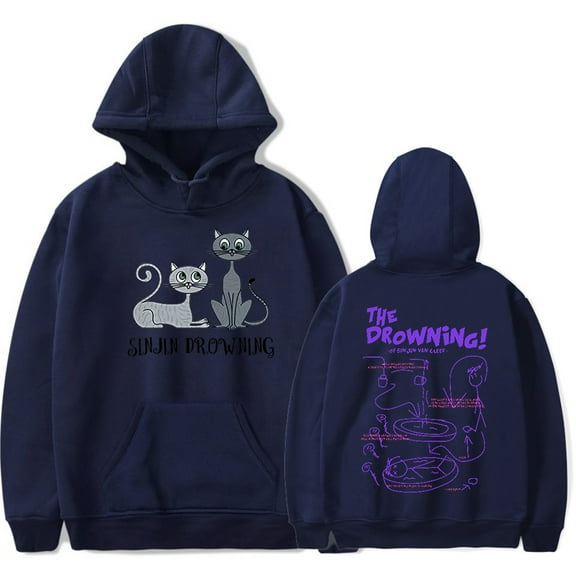 Sinjin Drowning Merch The Drowning Hoodie Sweatshirt New Logo Women/Men Cosplay Pullovers Hooded Longsleeve
