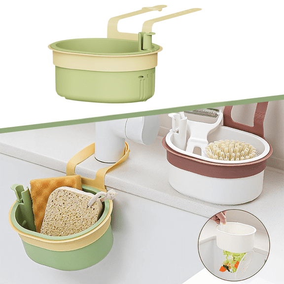 Sink Accessories Kitchen Drain Sink Basket, Drain Basket for Kitchen Sink Food, Food Drainer for Sink Kitchen Sink Gadgets, Kitchen Sink Holder(1PC)