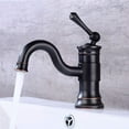 Sink Black Tap, 360° Swivel Brass Mixer Faucet with Single Handle