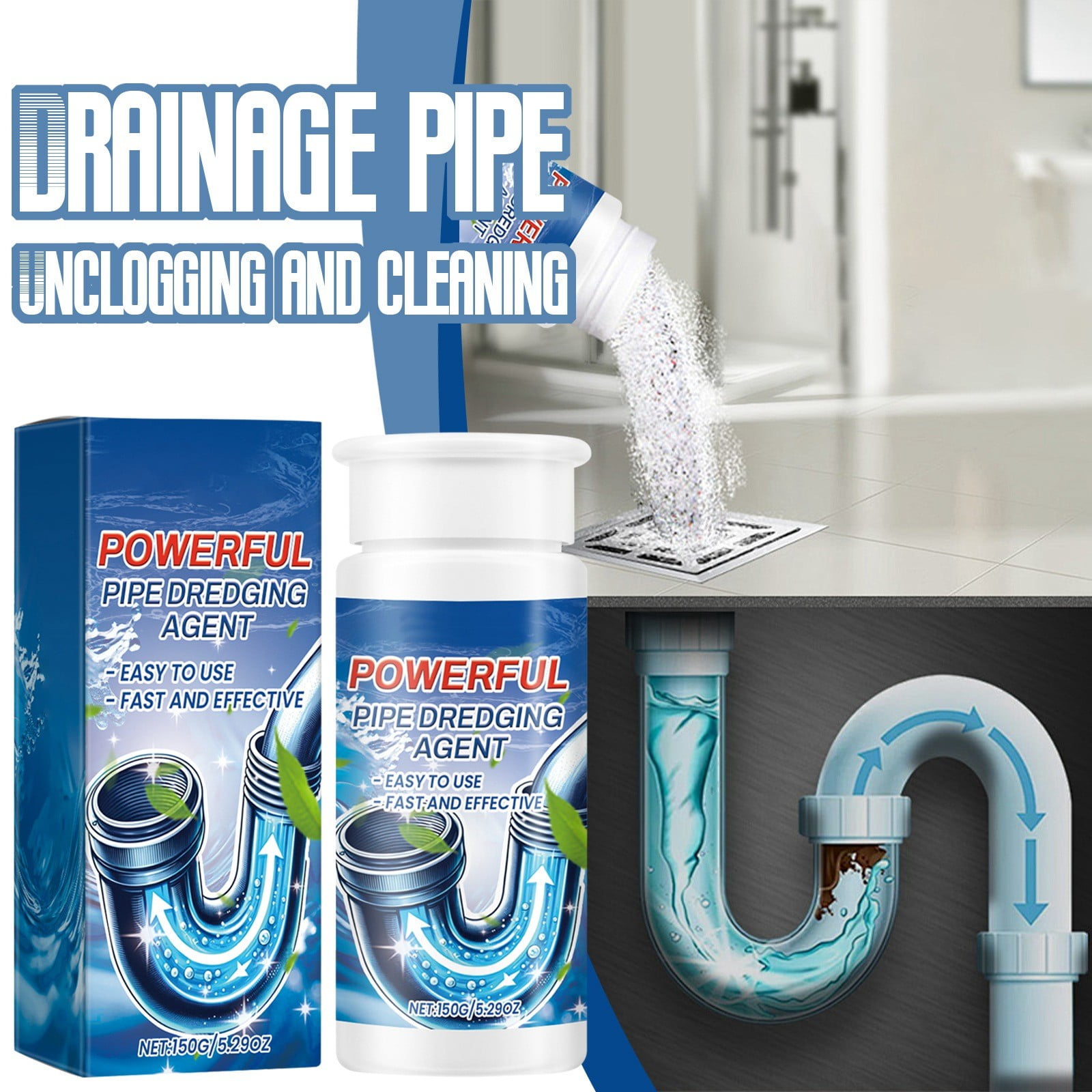 Sink Cleaner,Sink Drain Clog Remover,Drain Smell Remover,Drain Pipe ...