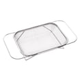 thumbnail image 1 of Over the Sink Colander, Expandable Baskets with Fine Mesh Strainer Handle Stainless Steel Rectangle Kitchen Colanders for Strain Drain Rinse Fruits Vegetables Pasta New Home Essentials, 1 of 3
