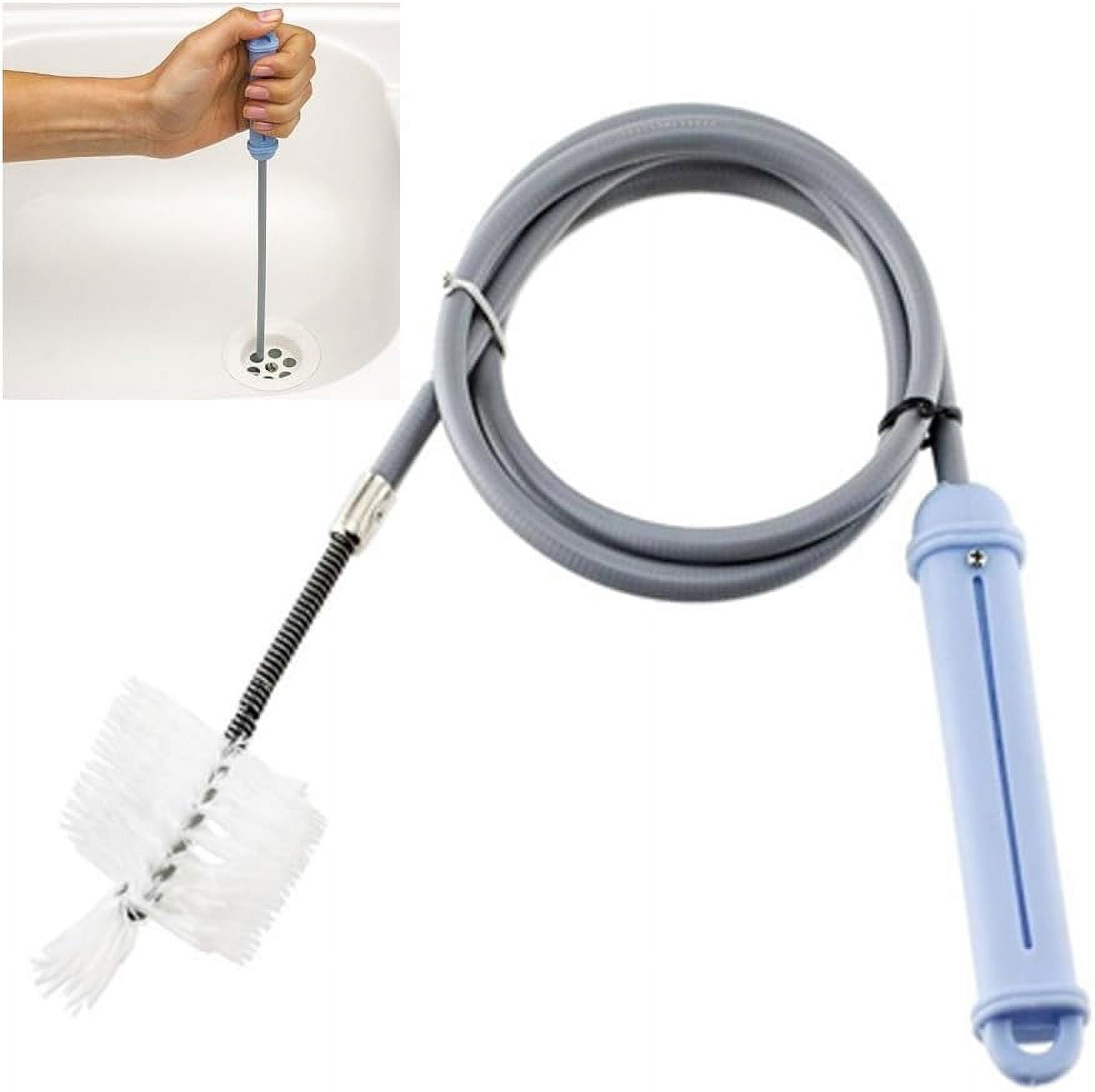 Sink Drain Brush Cleaner Tool 5Ft Kitchen Unclog Bathrooms Tub Drain ...