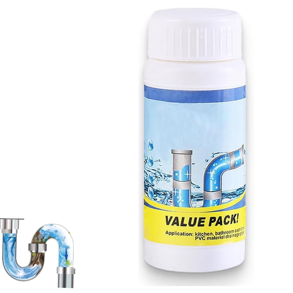 Sink and Drain Cleaner Powder, 2026 New Powerful Pipe Cleaner for Kitchen and Pipes Cleaning Tool, World Quick Pass Sink & Drain Cleaner for Toilet Home