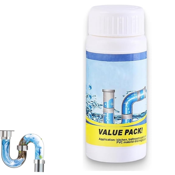 Sink and Drain Cleaner Powder, 2026 New Powerful Pipe Cleaner for Kitchen and Pipes Cleaning Tool, World Quick Pass Sink & Drain Cleaner for Toilet Home