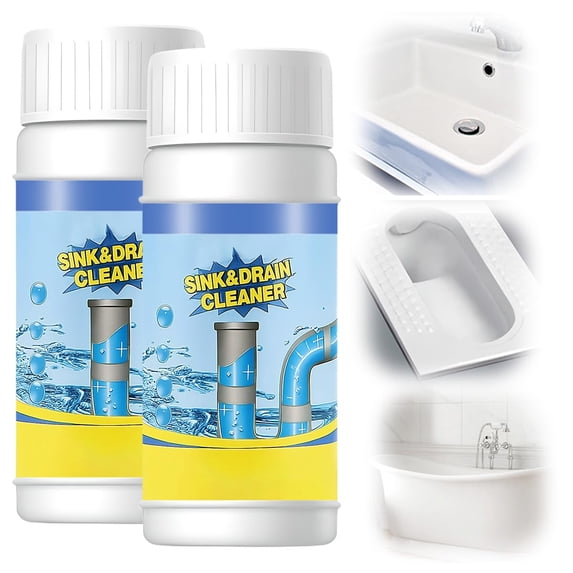 Sink & Drain Cleaner Powder, 2026 New Upgraded Quick Foaming Powder for Bathroom and Kitchen Dredging