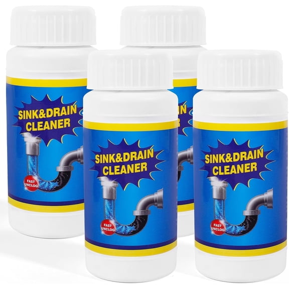Sink Drain Cleaner Powder: Drain Clog Remover for Kitchen Bathroom Tubs and Showers - Improve Water Flow and Support Home Plumbing (400g)