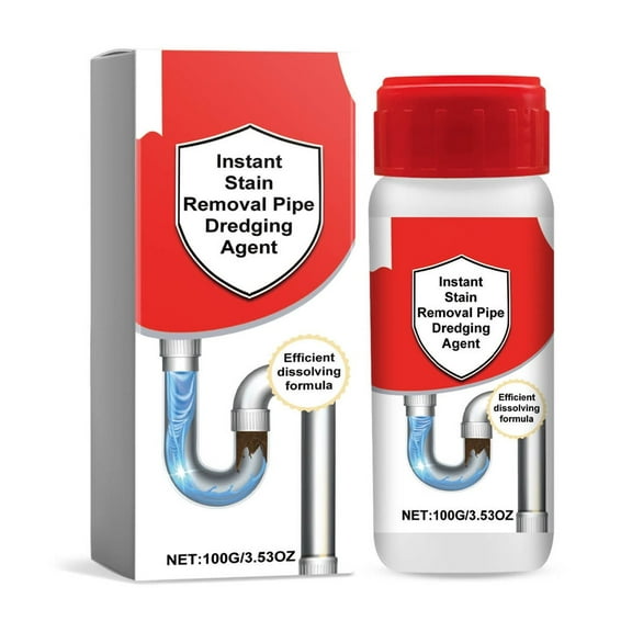 Sink Drain Cleaner Tool - Upgraded Powerful Pipe Unclogging Agent For Kitchen, Bathroom & Sewer Cleaning Multicolor