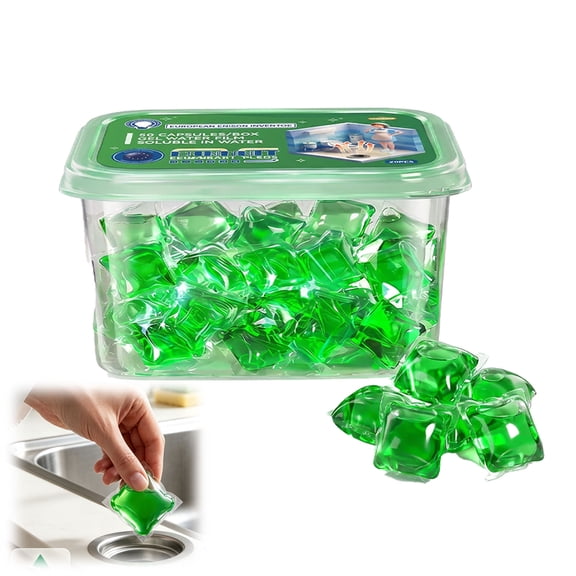 Sink & Drain Freshener Capsules, 50 -100Pack – Water-Soluble Deodorizing Pods for Kitchen, Bathroom, Shower & Tub Drains, Long-Lasting Odor Control